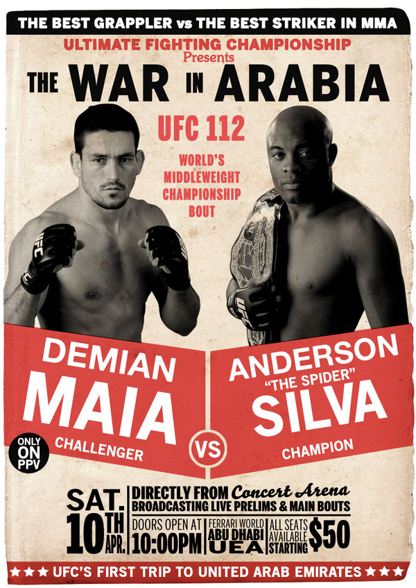 Anderson Silva derrota a Demian Maia (Decisión Unánime). 